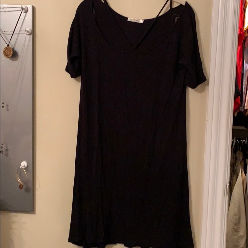 Cross cross front dress